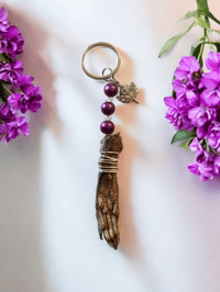 Squirrel Paw Keychain ( Purple )
