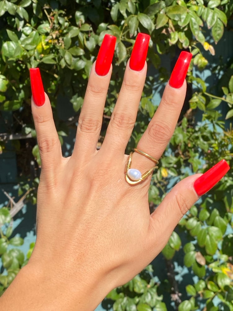 Image of Fresh Water Pearl “V” Ring