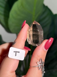 Image 20 of CHOOSE YOUR OWN MINI RUTILE SMOKEY QUARTZ POINTS (NATURAL UNPOLISHED POINTS) -BRAZIL- LOT 1