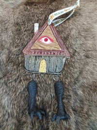 Image 5 of Baba Yaga Ornament brown color
