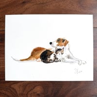 ORIGINAL ARTWORK - Best Buds - 20x15cm
