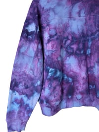 Image 8 of S Ladies Quarter-Zip Pullover in Purple Haze Ice Dye