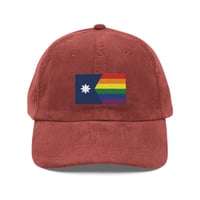 Image 13 of Minnesota Rainbow Pride Flag (6 Stripe) Corduroy Cap