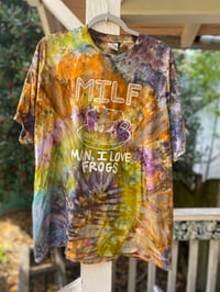 Image 1 of 2XL MILF Man I Love Frogs Tie Dye Shirt E12