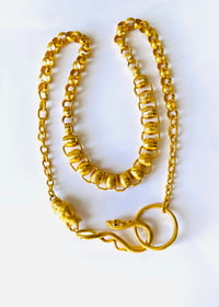 Image 1 of RARE 14k GOLD ENGLISH GEORGIAN CHAIN