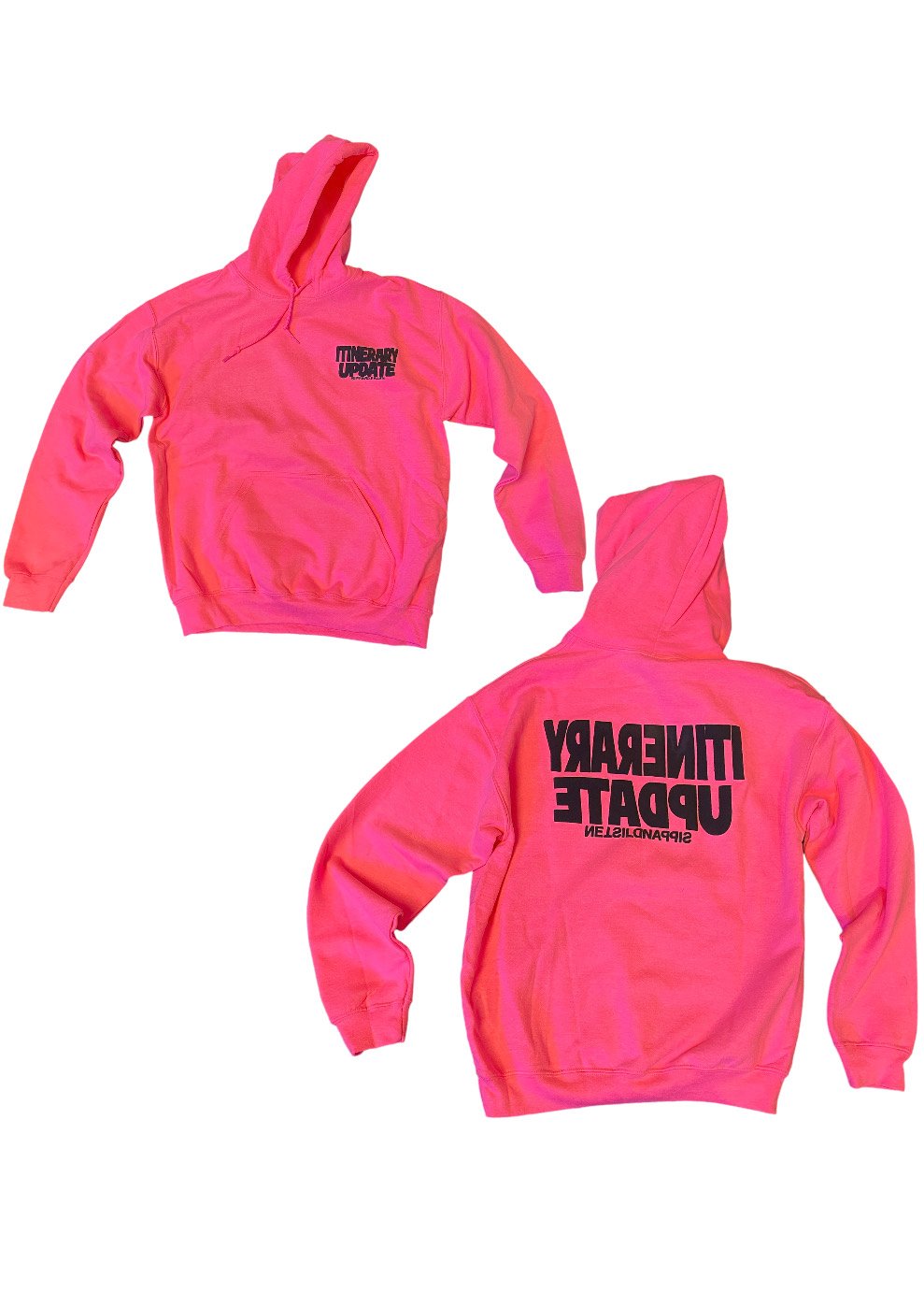 Itinerary Hoodie BIG LOGO PINK