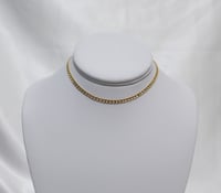 Image 1 of Timeless Thin Cuban Chain Necklace 