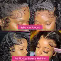 Image 3 of  Water Wave Curly Lace Wig