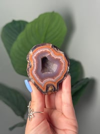 Image 1 of RED RING PINK AND BLUE LAGUNA AGATE