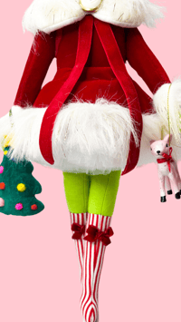 Image 5 of RESERVED FOR ALLISON MEDIUM HOLIDAY ART DOLL 
