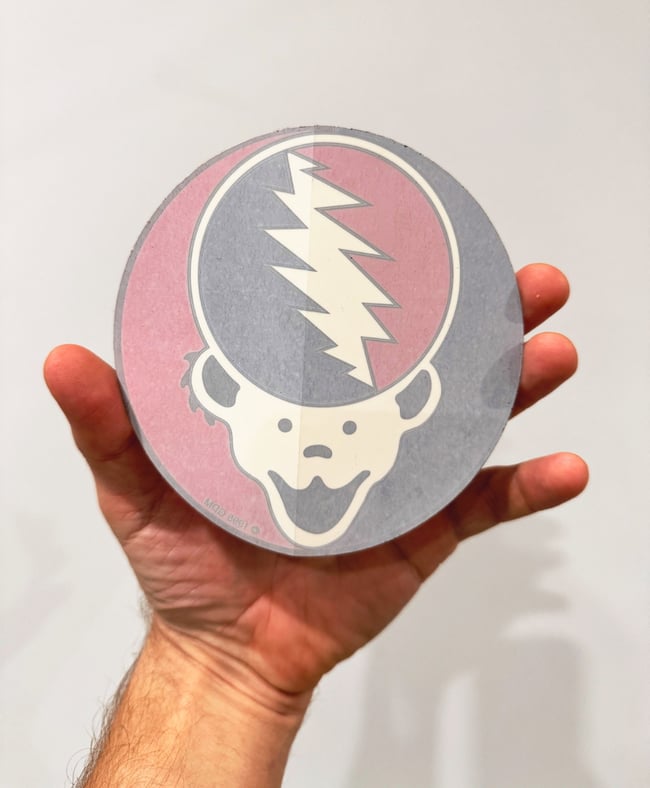 Grateful Dead 90s SYF Bear 5” Window Sticker