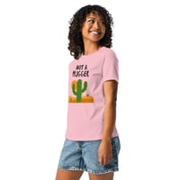 Image 1 of Women's Relaxed T-Shirt, Not a Hugger T-Shirt | Funny Introvert Cactus Humor Graphic Tee