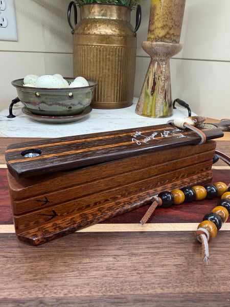 Image of African Wenge/Mahogany with Snakewood inlay
