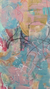 Image 2 of The Mental Load, Original mixed media on canvas