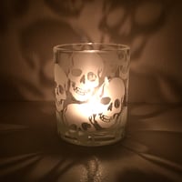 Image 4 of Large Skulls Halloween Tealight Holder