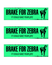 Brake For Zebra