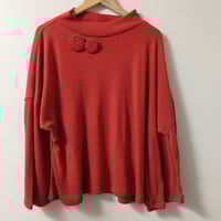 Image 2 of KylieJane Swing top -red knit Button