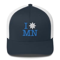 Image 1 of I [STAR] MN Trucker Cap (White Star)