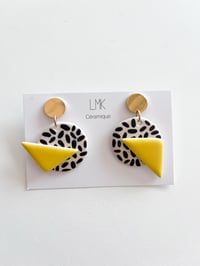 Paire de boucles d’oreilles céramique BOURRACHES + 1