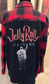 Vintage Black/Red Flannel Shirt Jelly Roll