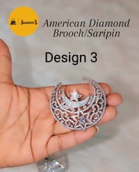 Image 4 of American Diamond Brooch/Saripin