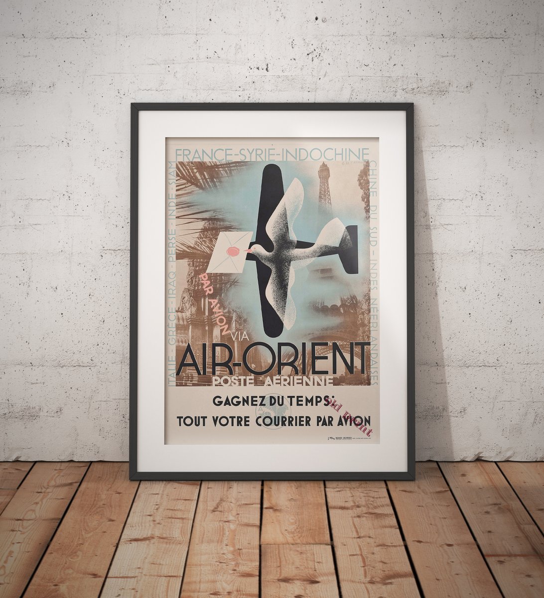 Air Orient | A. M. Cassandre | 1935 | Wall Art Print | Vintage 