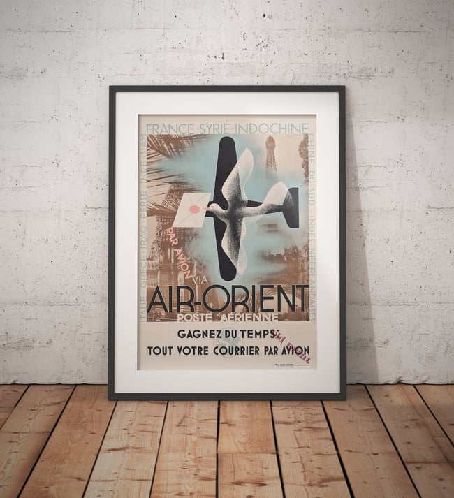 Air Orient | A. M. Cassandre | 1935 | Wall Art Print | Vintage Travel Poster