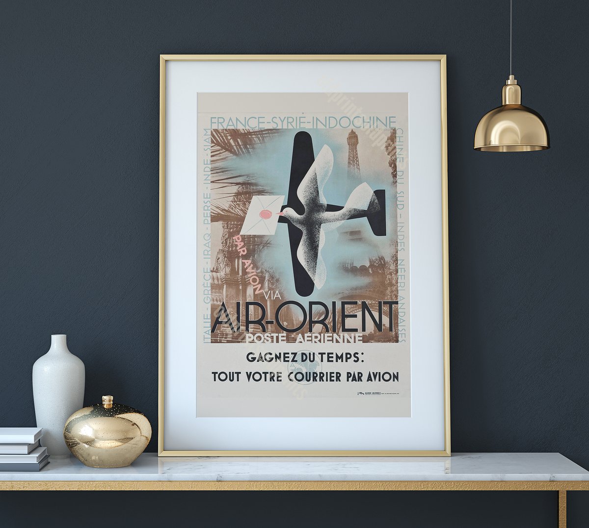 Air Orient | A. M. Cassandre | 1935 | Wall Art Print | Vintage 
