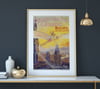 Grande Semaine d'Aviation Rouen | Charles Rambert | 1910 | Wall Art Print | Vintage Travel Poster