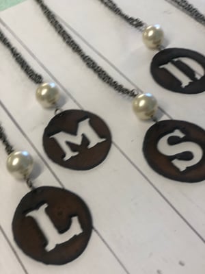 Image of Initial necklaces 