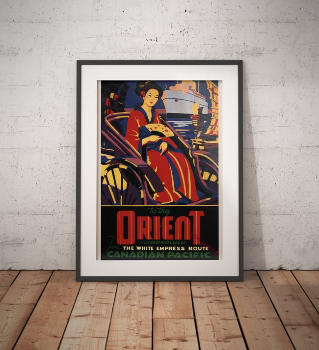 Canadian Pacific - to the Orient | Wall Art Print | Vintage Travel Poster