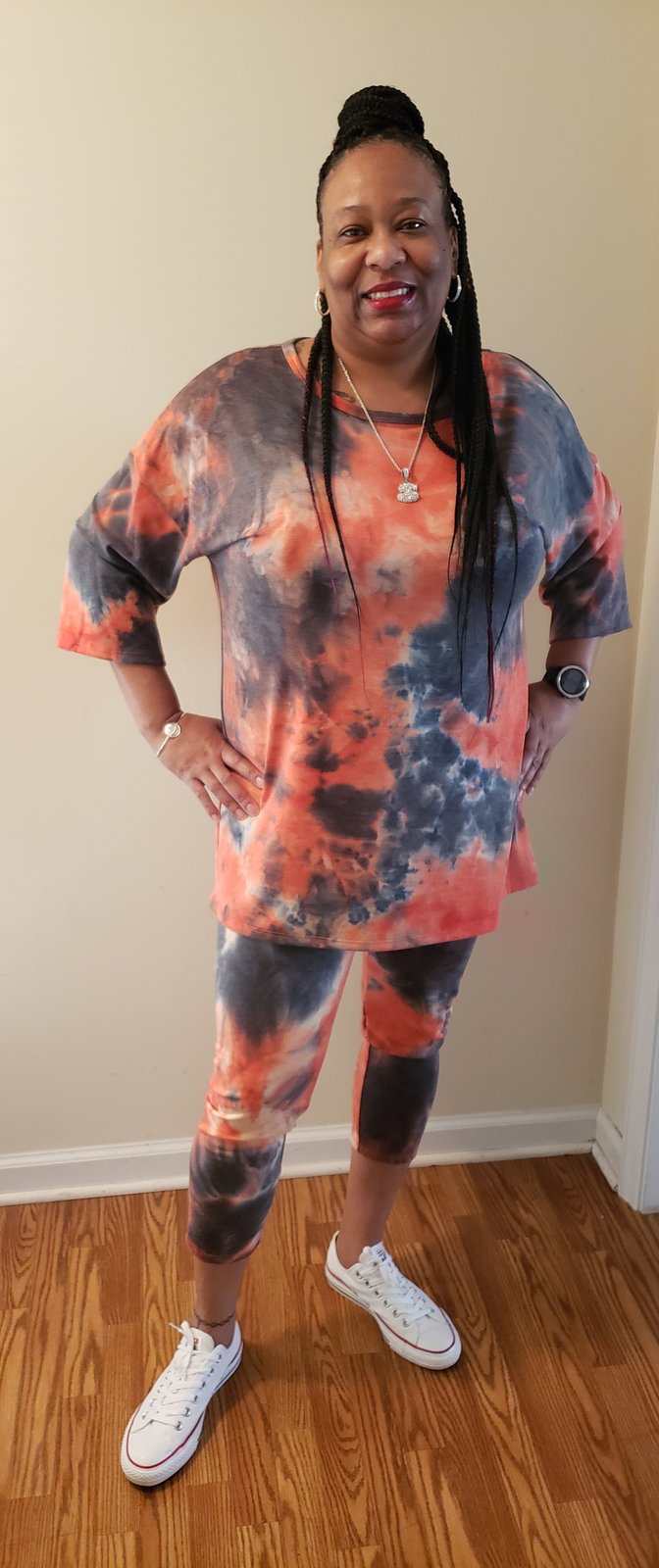 The Relax lady 2pc Tie Dye pant set