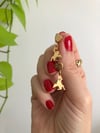 HEART CUPID STUD EARRINGS 