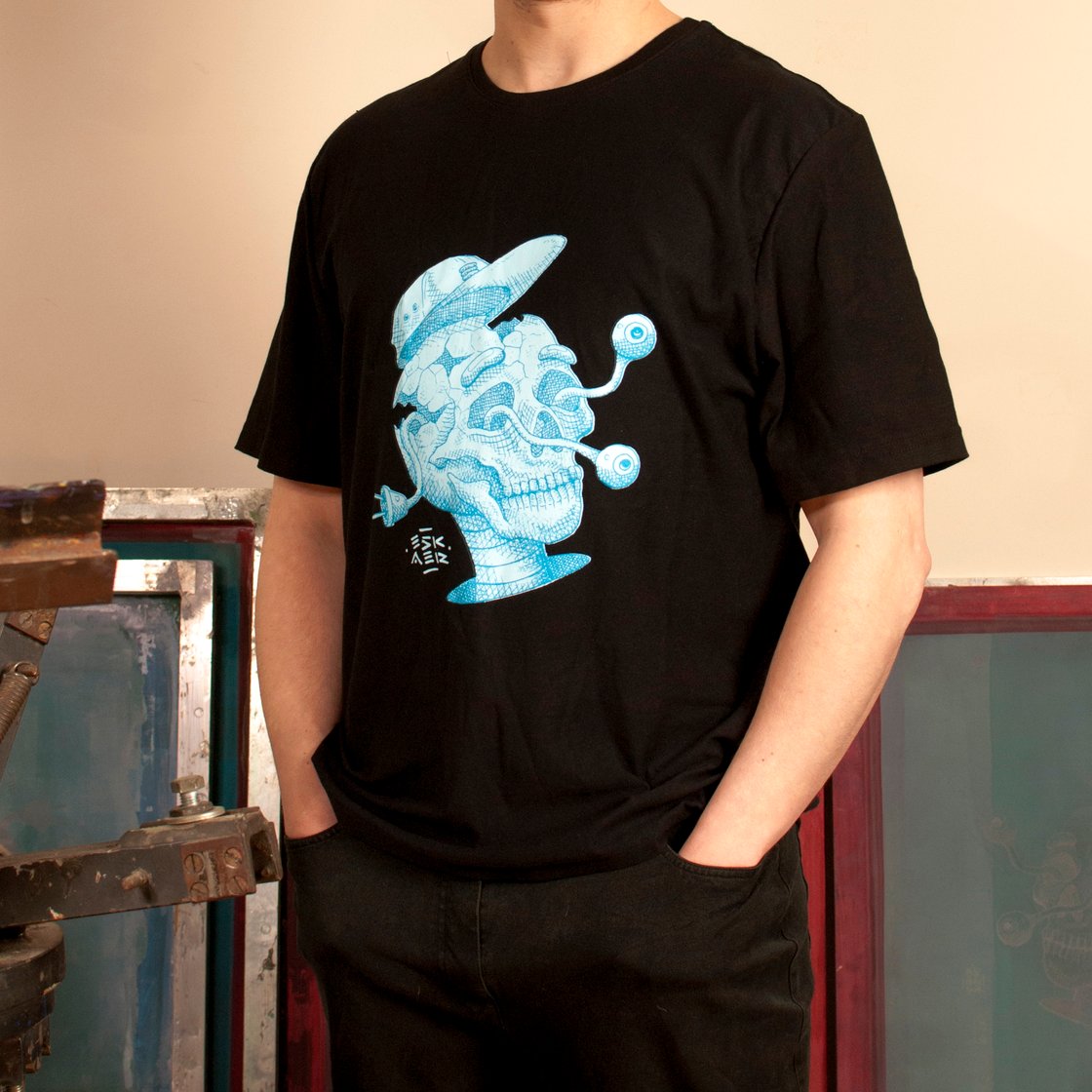 Image of Skull T-shirt BLACK