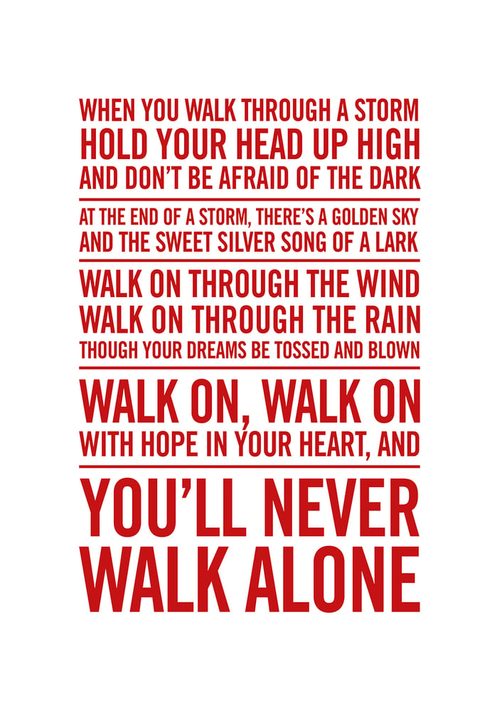 Graphicsound Music Poster Designs Liverpool Fc Poster You Ll Never Walk Alone