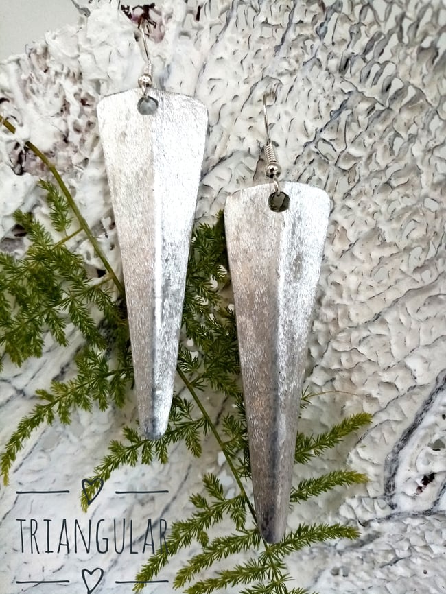 Pendientes largos lisos