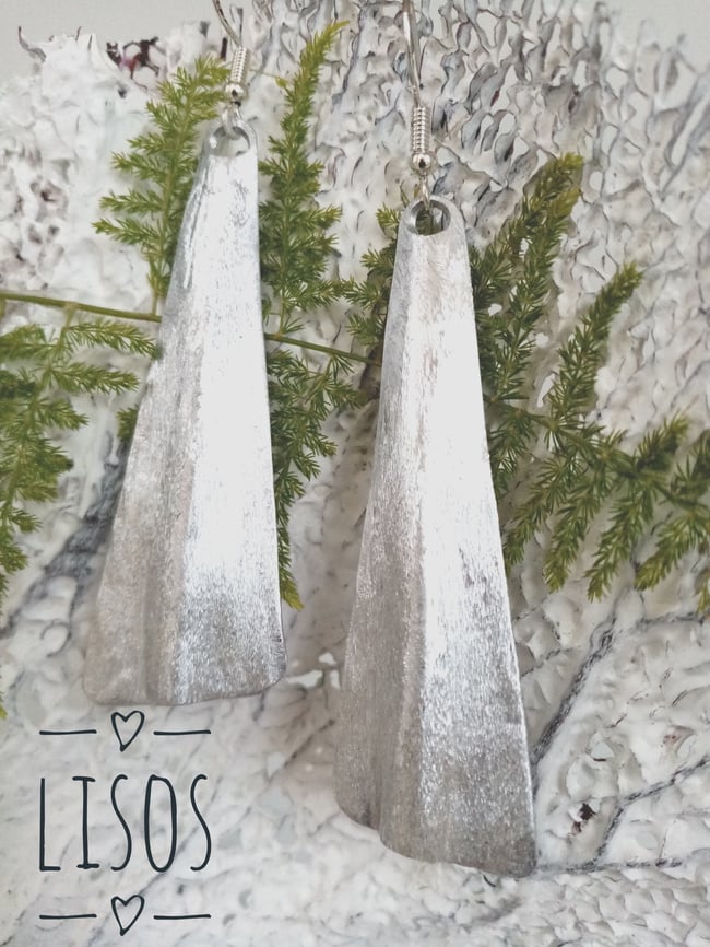 Pendientes largos lisos