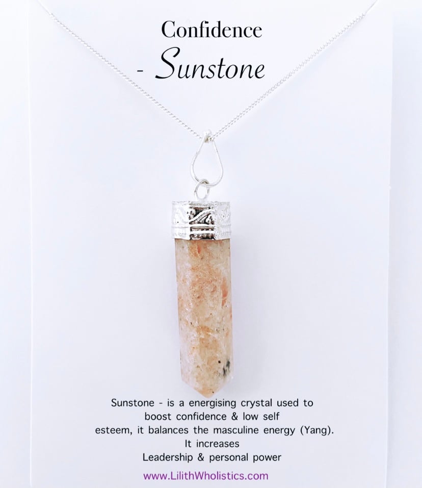 Image of Crystal Pendants on Sterling Silver Necklaces