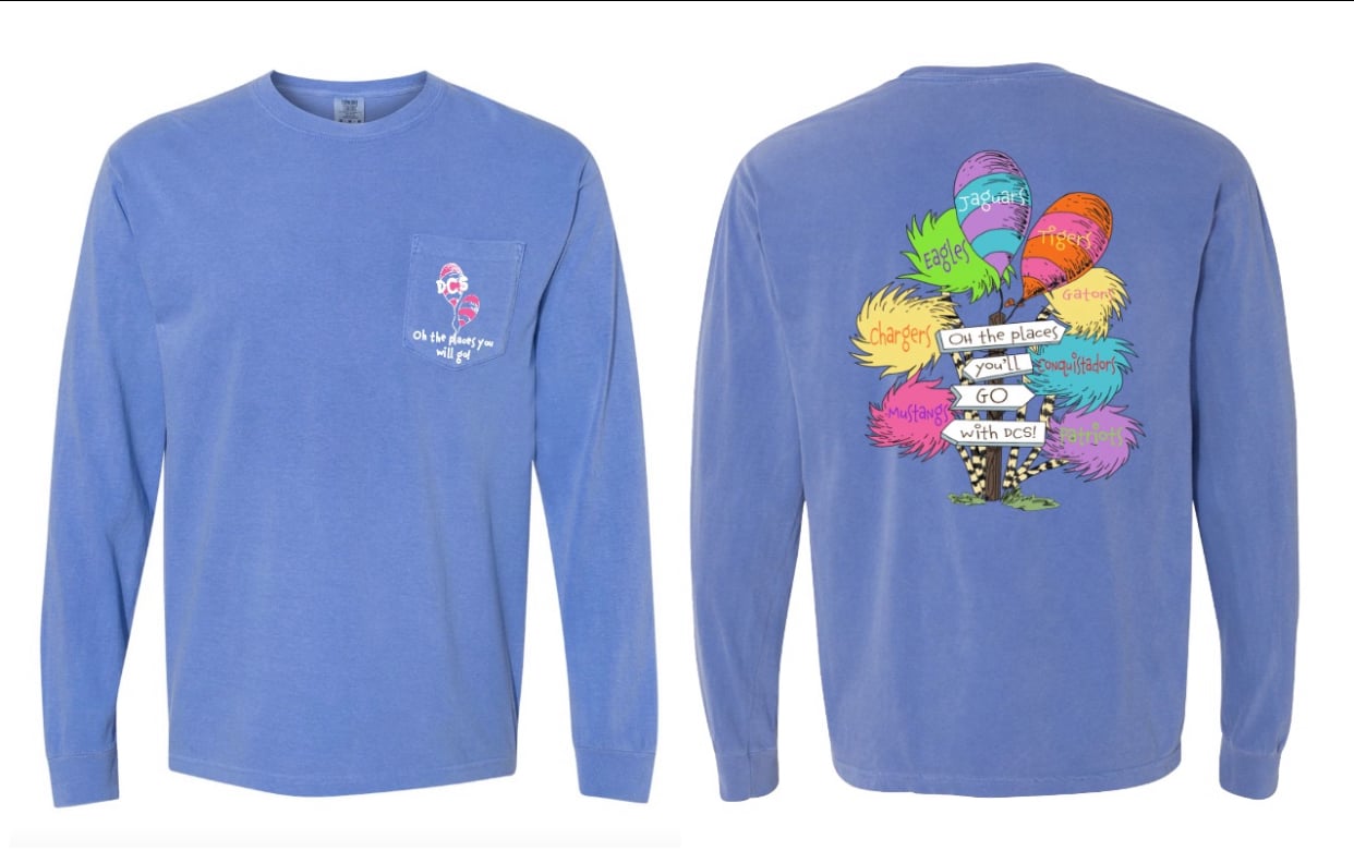 Image of Oh The Places You Will Go - #TeamDCS LONG Sleeve 