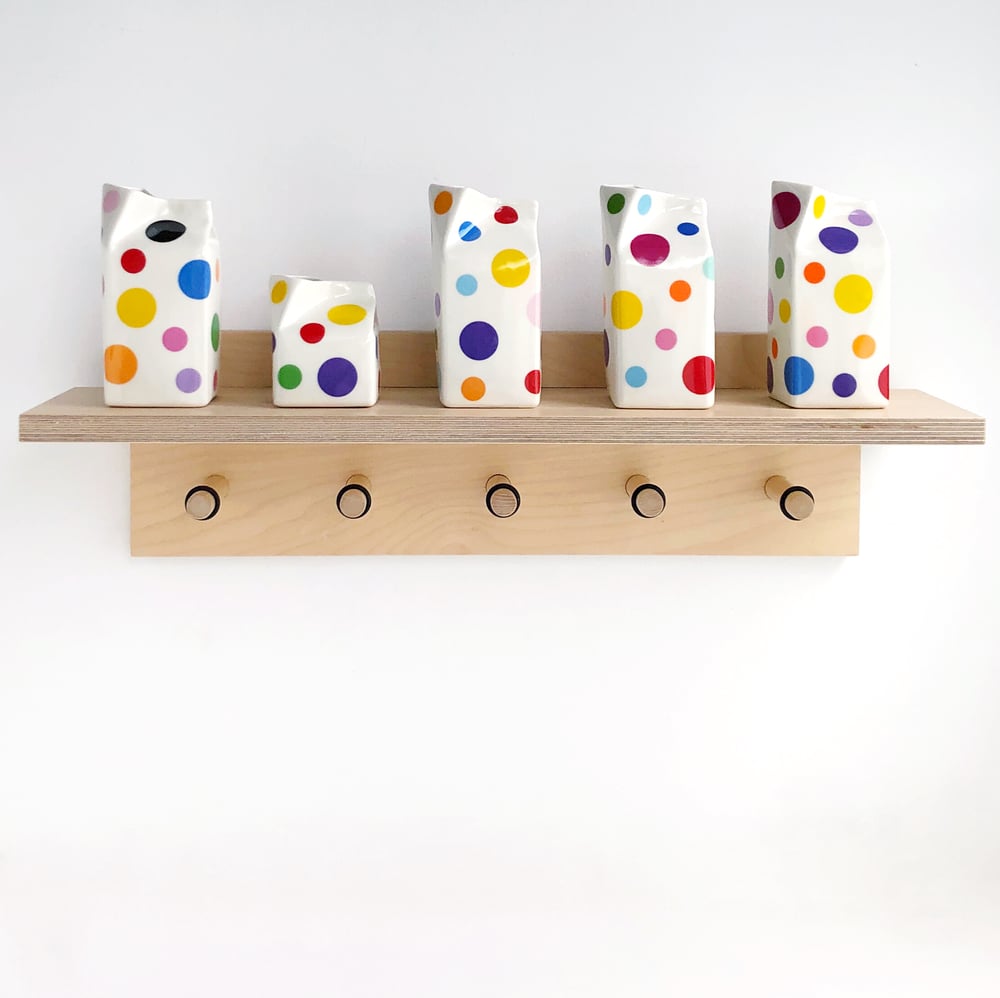 Image of Mixed Polkadot Milk Jug