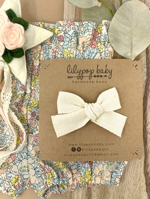 Image of New! Hand-Tied Twill Bow