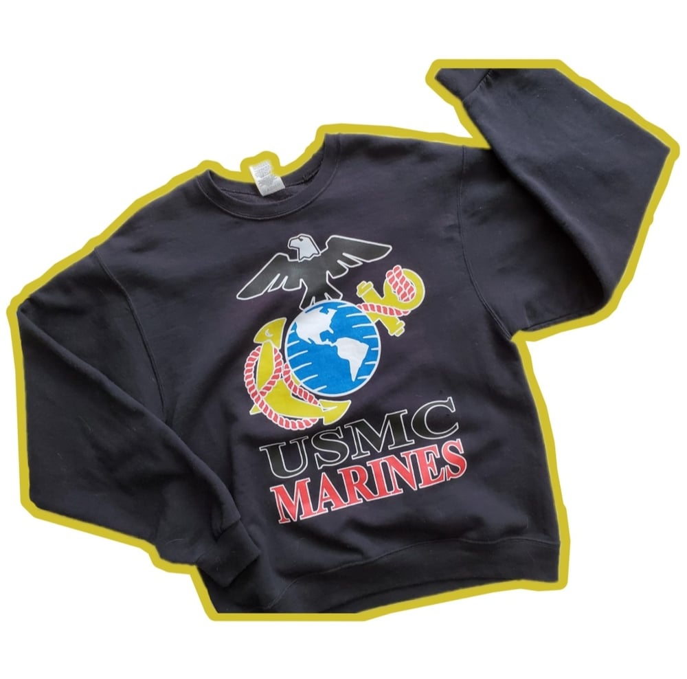 Image of 90s USMC MARINES CREWNECK