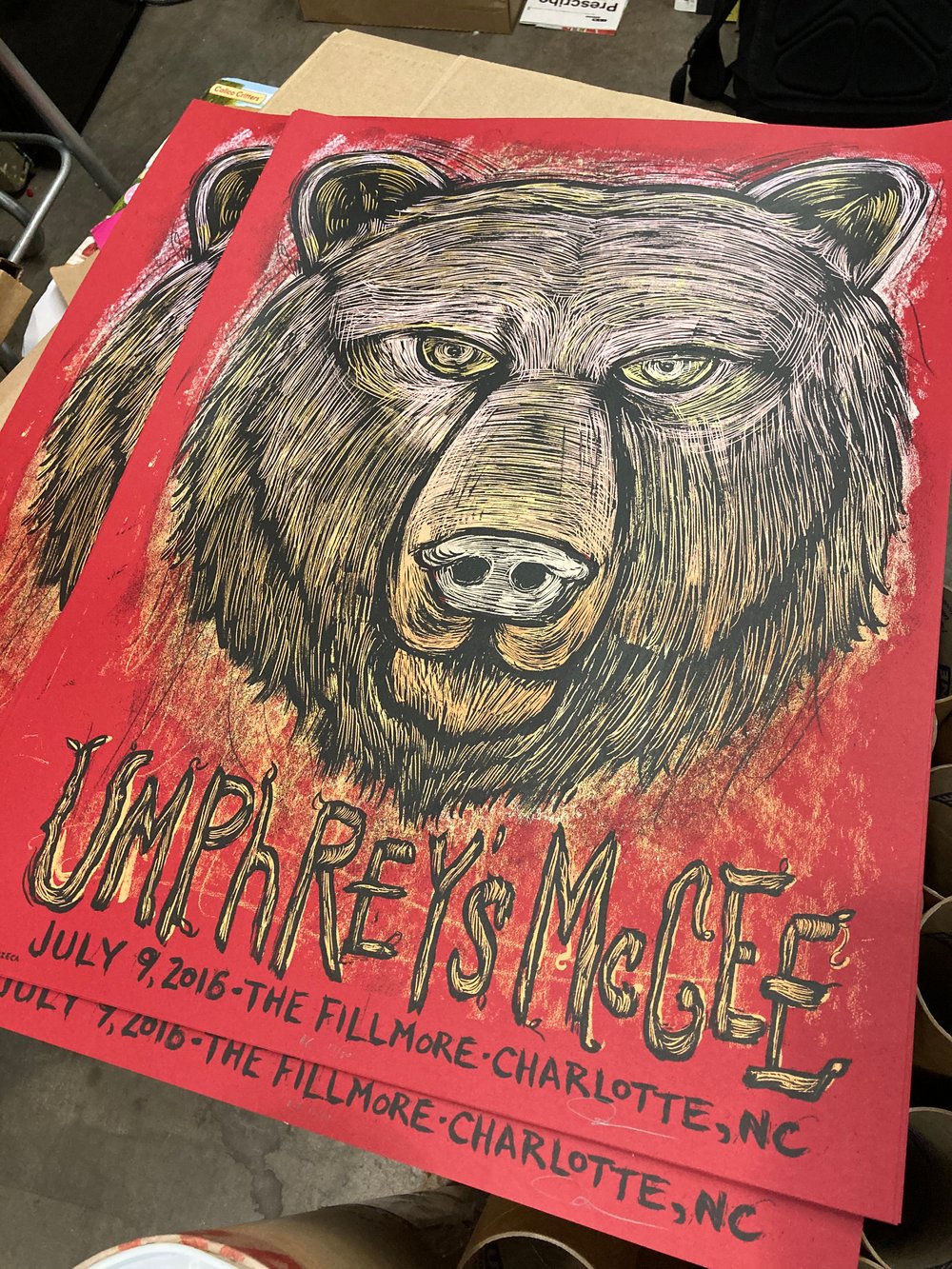 Umphreys McGee 2016 Charlotte N.C. poster