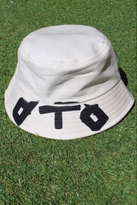 Image of up front bucket hat in tan 