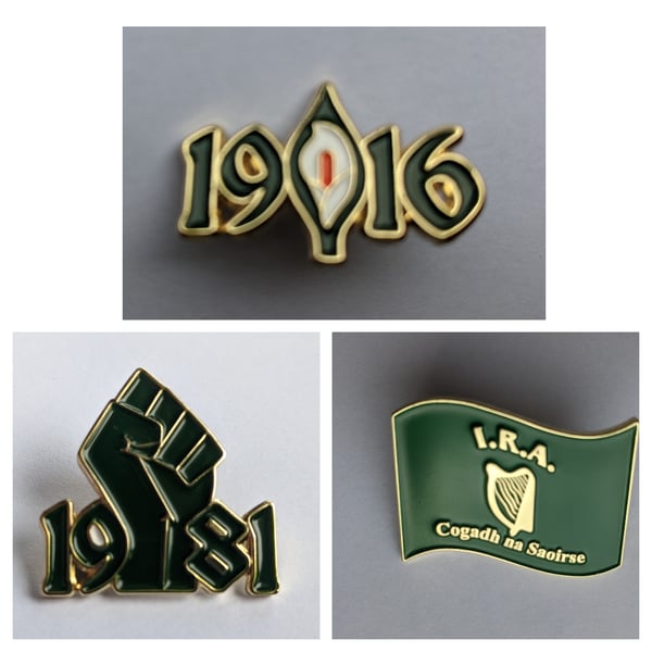 Image of Irish Rebel 3 Badge Set