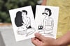 BATHERS • set of 9 postcards
