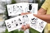 BATHERS • set of 9 postcards