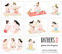 Image 2 of BATHERS II • set of 8 postcards