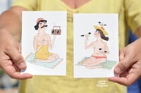 Image 4 of BATHERS II • set of 8 postcards