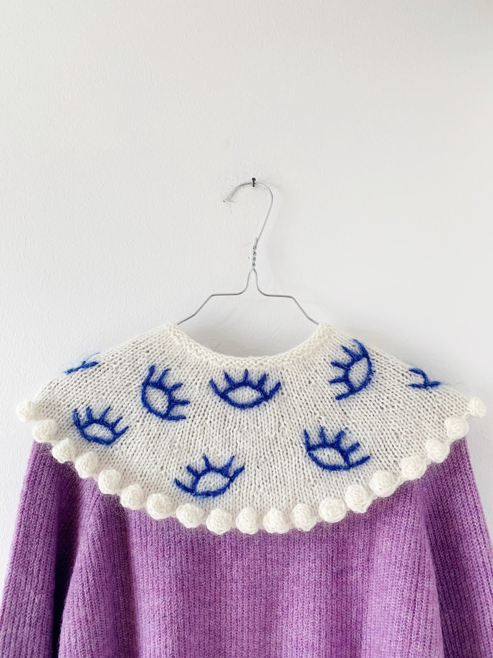 Image of EvIl Eye Embroidered Bubble Collar no. 2 